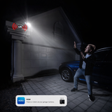 Solar Panel Built-In Smart Security Camera Kit-3Mp and Cross Camera Track with 32GB Storage Home Base, No Monthly Fee