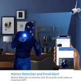 2K Wireless Security Camera System, 10CH NVR Kit,8Pcs 3MP Wifi Surveillance Cameras for Home Indoor/Outdoor Use,Night Vision,Waterproof, Motion Detection, 3TB Hard Drive and DC Power Included