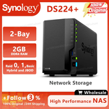 DS224+ 2-Bay 2GB NAS Enclosure 2GB DDR4 RAM RAID 0, 1, Basic, Hybrid, and JBOD 2 X Gigabit Ethernet Ports （Diskless）