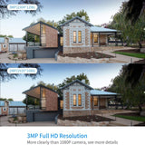 2K Wireless Security Camera System, 10CH NVR Kit,8Pcs 3MP Wifi Surveillance Cameras for Home Indoor/Outdoor Use,Night Vision,Waterproof, Motion Detection, 3TB Hard Drive and DC Power Included